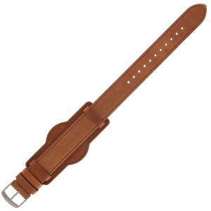 TIMEX PW2R88000 - 19mm - BRĄZOWY - Skórzany pasek do zegarka TIMEX TW2R88000