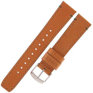 TIMEX PW2R35900 - 20mm - JASNY BRĄZ - Skórzany pasek do zegarka TIMEX TW2R35900