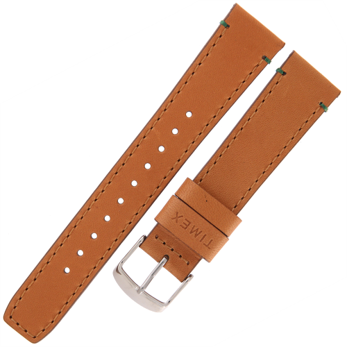 TIMEX PW2R35900 - 20mm - JASNY BRĄZ - Skórzany pasek do zegarka TIMEX TW2R35900
