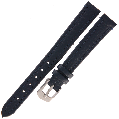 DILOY 178 - GRANATOWY - 12mm - Skórzany pasek do zegarka o strukturze bizona