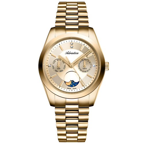 ADRIATICA A3802.1111QF - Damski - Zegarek na bransolecie