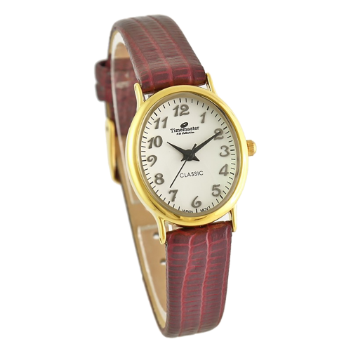 TIMEMASTER 026/71 - Damski - Klasyczny zegarek na pasku skórzanym