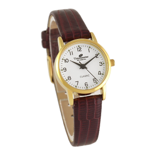 TIMEMASTER 026/76 - Damski - Klasyczny zegarek na pasku skórzanym