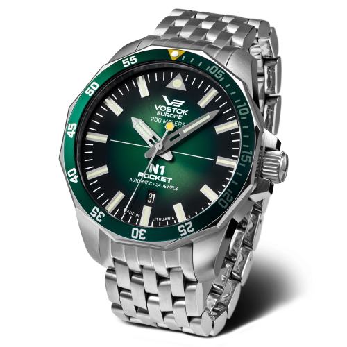 VOSTOK EUROPE NH35A-225A710B - N1 Rocket Automatic - Męski - Zegarek na bransolecie