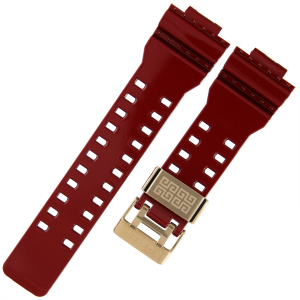 CASIO 10625779 - Pasek do zegarka - GA-700 / GA-700DBR-4A - Bordowy