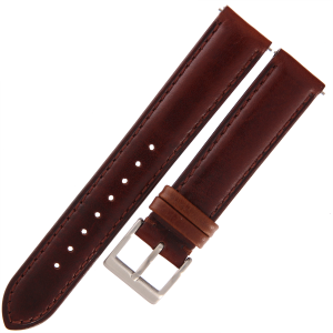 TEKLA E20 - 19mm - BRĄZOWY - Skórzany pasek do zegarka