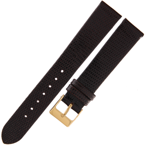 TEKLA J2 - 18mm - Jaszczurka - BRĄZOWY - Skórzany pasek do zegarka