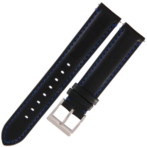 TEKLA E13 - 19mm - CZARNY - Skórzany pasek do zegarka