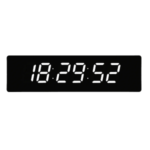 JVD DH4813.3 - 49,5x13cm - Czarny/Biały - Zegar elektroniczny