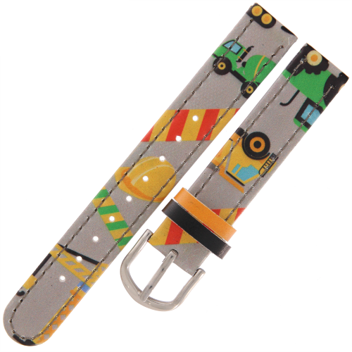 CLOCKODILE CSB0091 - 14mm - Siwy z Maszynami - Pasek do zegarka