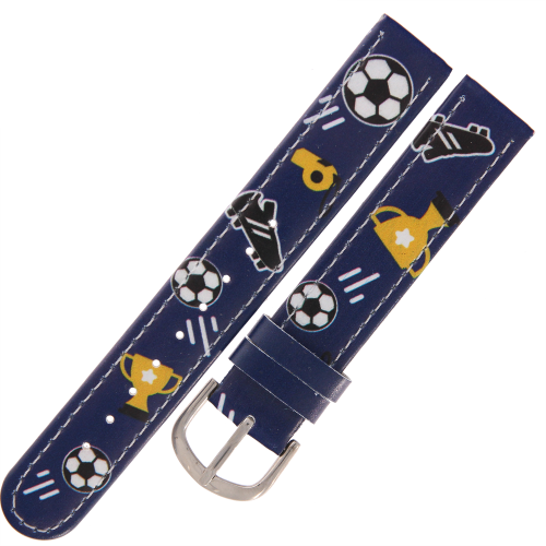 CLOCKODILE CSB0060 - 16mm - GRANATOWY z Piłką Nożną - Pasek do zegarka