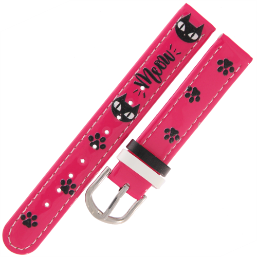 CLOCKODILE CSG5192 - 14mm - RÓŻOWY z Kotkiem - Pasek do zegarka