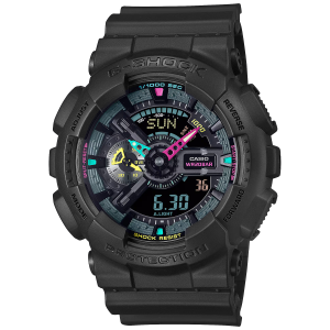 CASIO GA-110MF-1AER - G-Shock MULTI FLUORESCENT - Męski - Zegarek kwarcowy