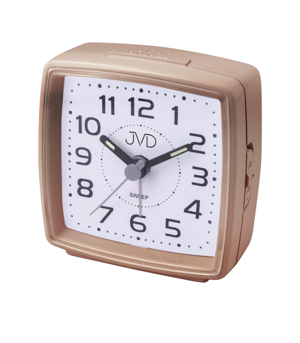 JVD SRP28.6 - 6,7x6,7cm - MIEDZIANY - Budzik wskazówkowy