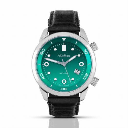 BALTICUS Gray Seal Green - Męski - Zegarek mechaniczny