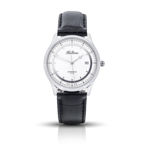 BALTICUS Steersman Silver - Męski - Zegarek mechaniczny