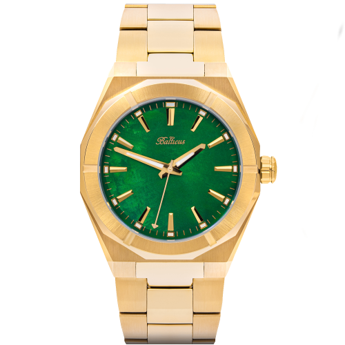 BALTICUS Star Dust Gold/Green Pearl - Damski - Zegarek kwarcowy