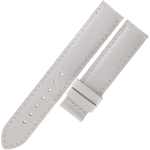 TISSOT T610029084 - 16mm - BIAŁY - Skórzany pasek do zegarka