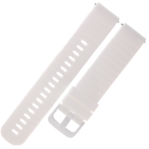 TEKLA SQH5 - 20mm - BIAŁY - Silikonowy pasek do zegarka lub smartwatcha