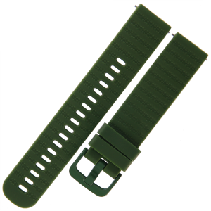 TEKLA SQH8 - 20mm - ZIELONY - Silikonowy pasek do zegarka lub smartwatcha