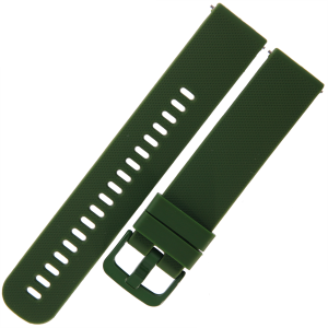 TEKLA SQK8 - 20mm - ZIELONY - Silikonowy pasek do zegarka lub smartwatcha
