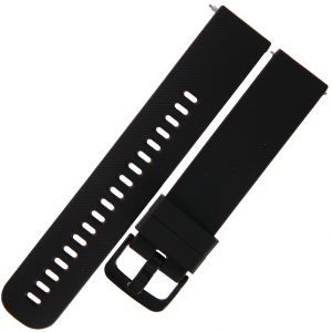 TEKLA SQG12 - 20mm - CZARNY/CZERWONY - Silikonowy pasek do zegarka lub smartwatcha