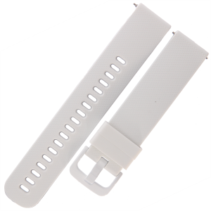 TEKLA SQG51 - 22mm - BIAŁY/CZARNY - Silikonowy pasek do zegarka lub smartwatcha