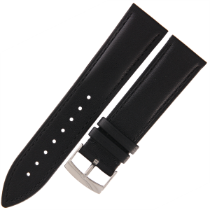 TEKLA EZ10 - 22mm - CZARNY - Skórzany pasek do zegarka