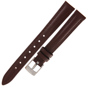 TEKLA EZ20 - 12mm - CIEMNY BRĄZ - Skórzany pasek do zegarka