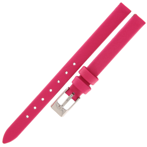 TEKLA G10C - 10mm - Gładki - CIEMNY RÓŻOWY - Skórzany pasek do zegarka