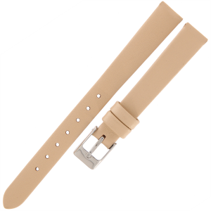 TEKLA G10 - 12mm  - Gładki - KREMOWY - Skórzany pasek do zegarka