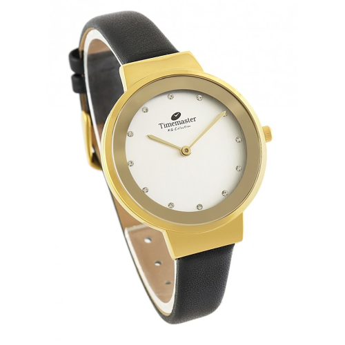 TIMEMASTER 269/02 - Damski - Elegancki zegarek na pasku skórzanym