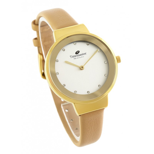 TIMEMASTER 269/04 - Damski - Elegancki zegarek na pasku skórzanym