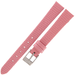 TEKLA J10A - 12mm - Jaszczurka - JASNY RÓŻOWY - Skórzany pasek do zegarka