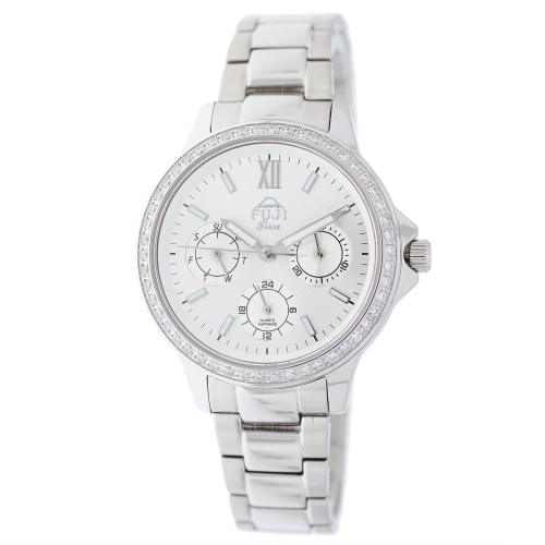 FUJI Time M7136LQS - Elegant Multidata - Damski - Zegarek na bransolecie
