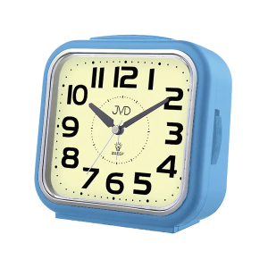 JVD SRP2402.1 - 14,5x14cm - NIEBIESKI - Budzik wskazówkowy