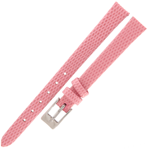 TEKLA J10A - 10mm - Jaszczurka - JASNY RÓŻOWY - Skórzany pasek do zegarka