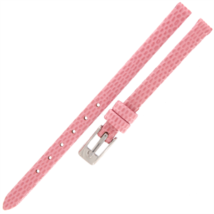 TEKLA J10A - 06mm - Jaszczurka - JASNY RÓŻOWY - Skórzany pasek do zegarka