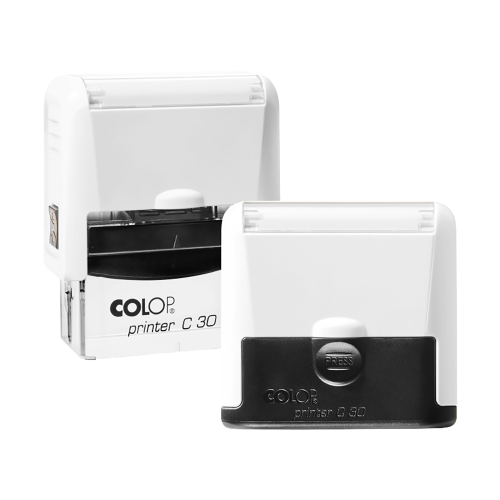 COLOP C30 PRO - 47x18mm - BIAŁY - Pieczątka samotuszująca