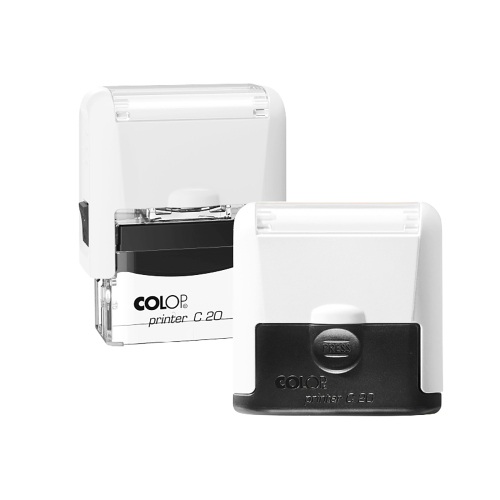 COLOP C20 PRO - 38x14mm - BIAŁY - Pieczątka samotuszująca