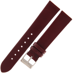 TEKLA G9 - 18mm - Gładki - BORDOWY - Skórzany pasek do zegarka