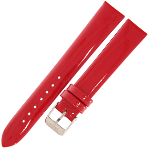 TEKLA G3P - 16mm - CZERWONY (lakierowany) - Skórzany pasek do zegarka