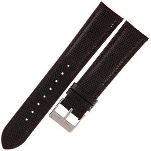 TEKLA JP2 - 20mm - BRĄZOWY - Jaszczurka - Skórzany pasek do zegarka