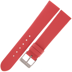 TEKLA GN15 - 18mm - Gładki - KORALOWY - Skórzany pasek do zegarka