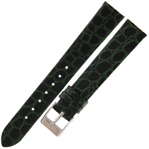 TEKLA K8 - 16mm - Aligator - ZIELONY - Skórzany pasek do zegarka