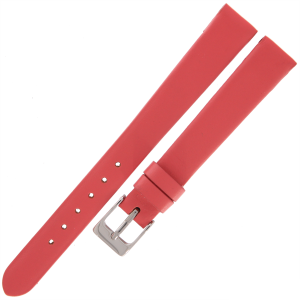 TEKLA GN15 - 12mm - Gładki - KORALOWY - Skórzany pasek do zegarka