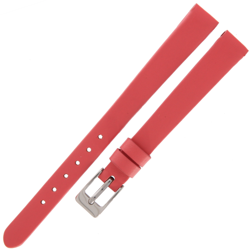 TEKLA GN15 - 10mm - Gładki - KORALOWY - Skórzany pasek do zegarka