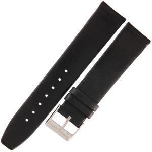 TEKLA GA1 - 20mm - Gładki - CZARNY - Skórzany pasek do zegarka