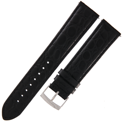 TISSOT T600049221 - 20mm - CZARNY - Skórzany pasek do zegarka - T143410A