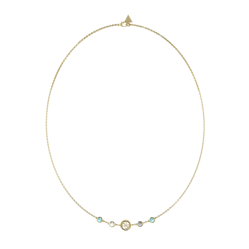 GUESS JUBN05097JWYGAQT/U - Damski - Naszyjnik ze stali nierdzewnej